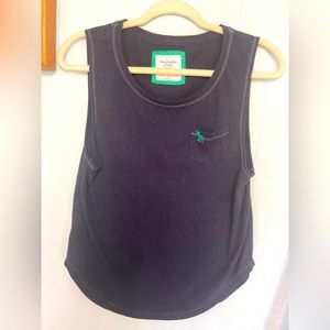 Abercrombie & Fitch Tank Top Logo Womens Small Round Hem Pullover